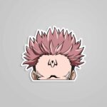 JJK Ryomen Sukuna Minimalist Anime Stickers