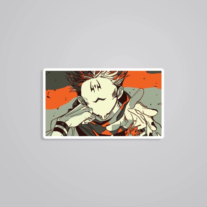JJK Sukuna In Frame Anime Stickers
