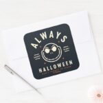 Jack Skellington Always Halloween Square Sticker