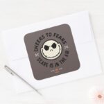 Jack Skellington Cheers To Fears Square Sticker