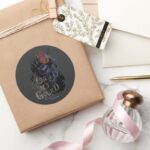 Jack Skellington Oh My Gourd Classic Round Sticker