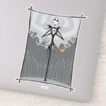 Jack Skellington Cemetery Fence Sticker