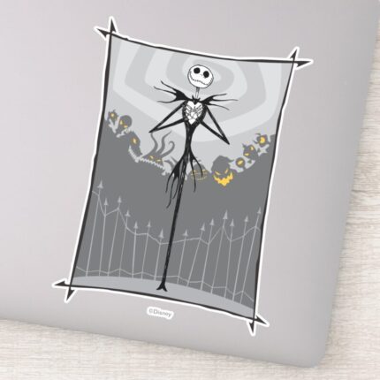 Jack Skellington Cemetery Fence Sticker