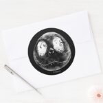 Jack Skellington Just Smile Classic Round Sticker