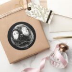 Jack Skellington Just Smile Classic Round Sticker