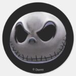 Jack Skellington Master Of Fright Classic Round Sticker