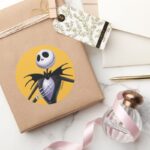 Jack Skellington Posing Classic Round Sticker