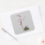 Jack Skellington Sandy Claws Square Sticker
