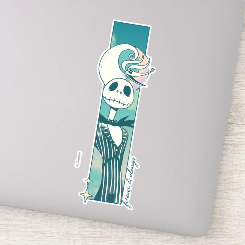 Jack Skellington And Zero Forever Always Sticker