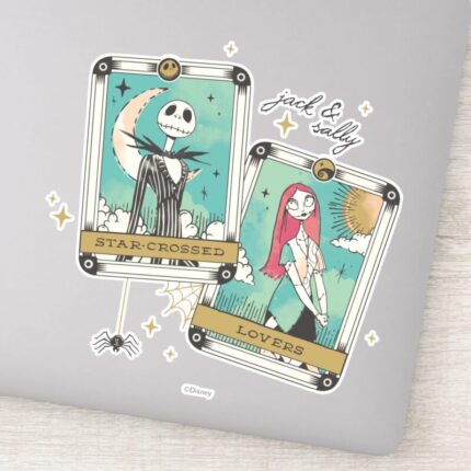 Jack Sally Star Crossed Lovers Tarot Cards Sticker