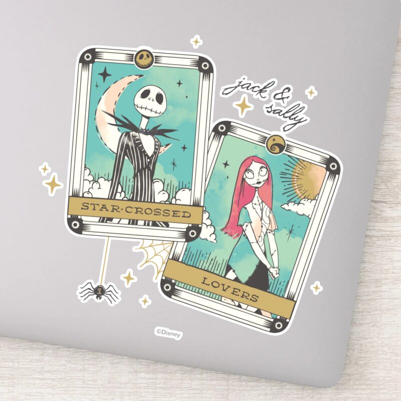 Jack Sally Star Crossed Lovers Tarot Cards Sticker