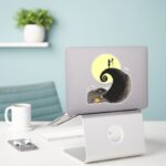 Jack And Sally Moon Silhouette Sticker