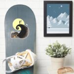 Jack And Sally Moon Silhouette Sticker