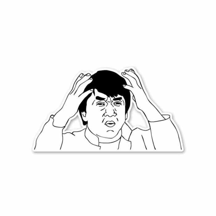 Jackie Chan Says What_ Sticker