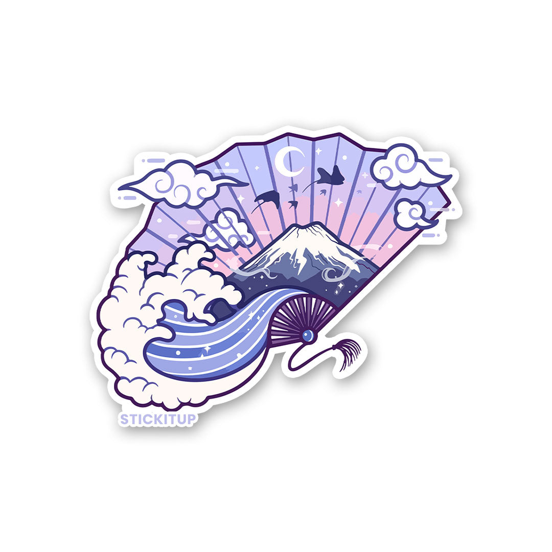 Japanese Fan Sticker