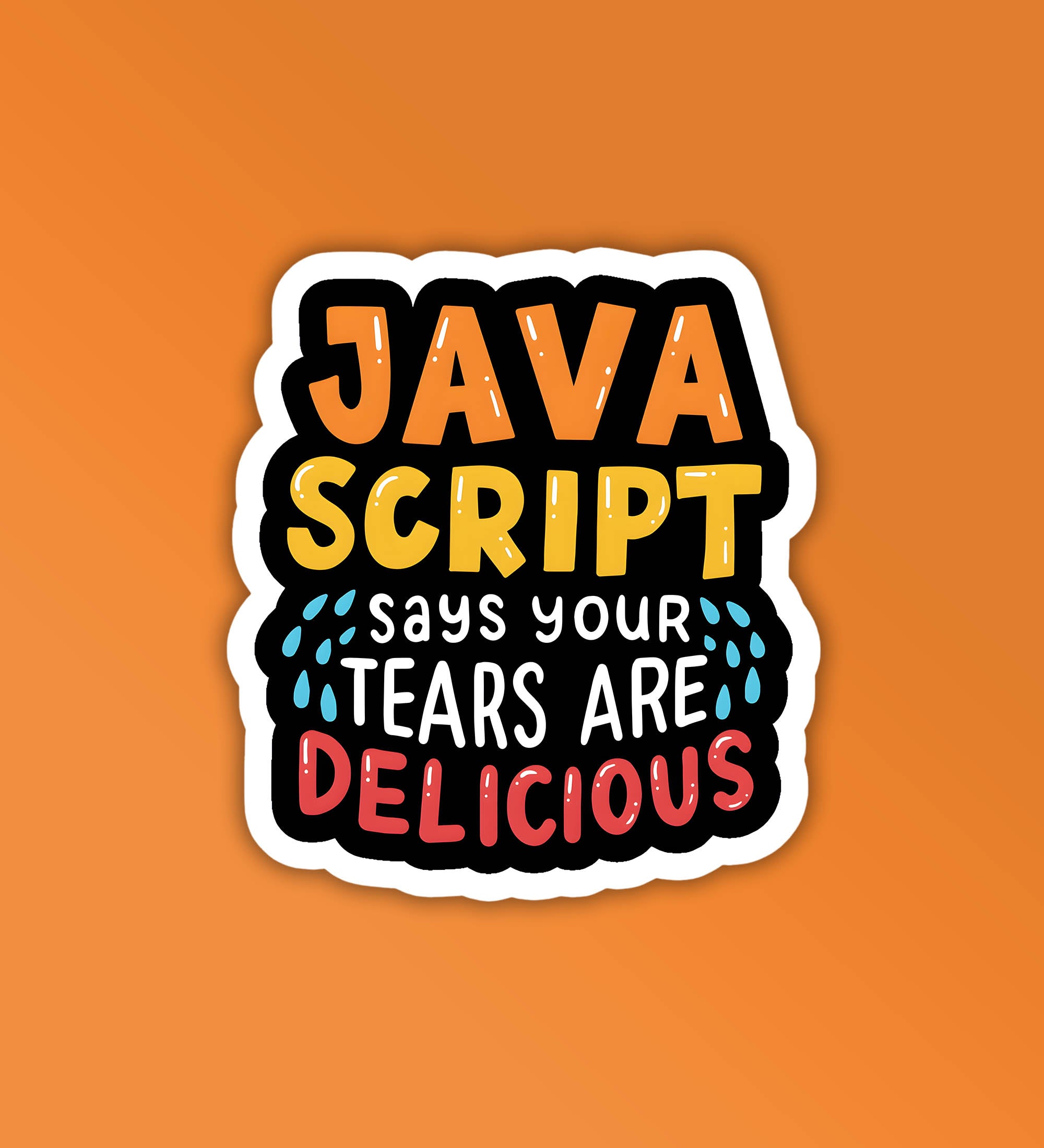 Java Script Programmer Coding Sticker