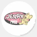 Jerry Cheese Logo Classic Round Sticker
