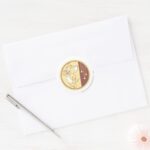 Jerry In Circle Classic Round Sticker