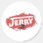 Jerry Silhouette Logo Classic Round Sticker