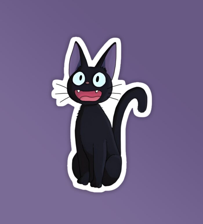 Jiji The Cat Laptop   Mobile Stickers