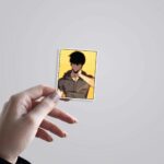 Jin Woo Minimalist In Yellow Anime Stickers