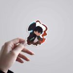 Jin Woo And Igris Chibi Anime Stickers