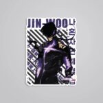 Jin Woo In Purple Anime Stickers