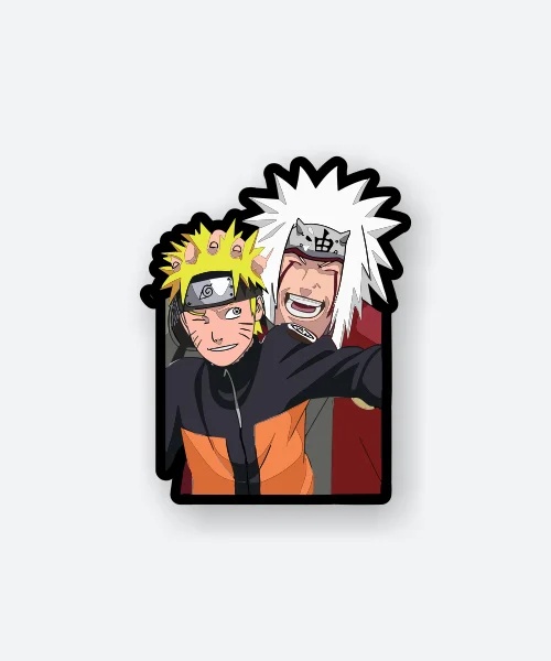 Jiraiya With Naruto Sticker