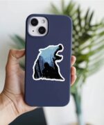 John Snow Wolf Sticker