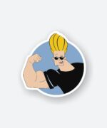 Johnny Bravo Biceps Sticker