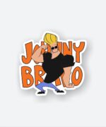 Johnny Bravo Posing Sticker