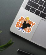 Johnny Bravo Posing Sticker