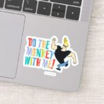 Johnny Bravo Do The Monkey With Me Sticker