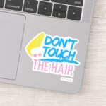 Johnny Bravo Dont Touch The Hair Graphic Sticker