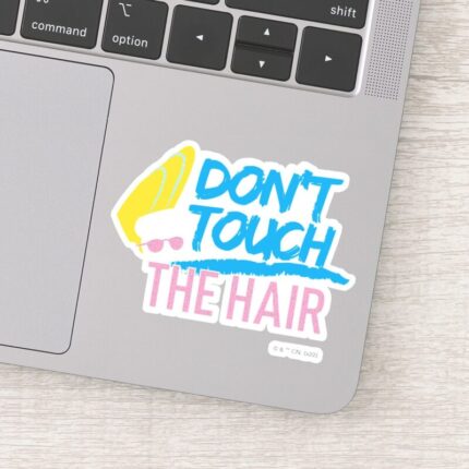 Johnny Bravo Dont Touch The Hair Graphic Sticker