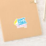 Johnny Bravo Dont Touch The Hair Graphic Sticker