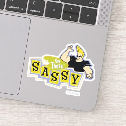 Johnny Bravo Hey There Sassy Sticker
