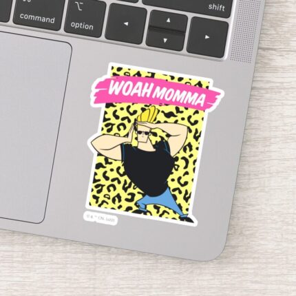 Johnny Bravo Woah Momma Sticker