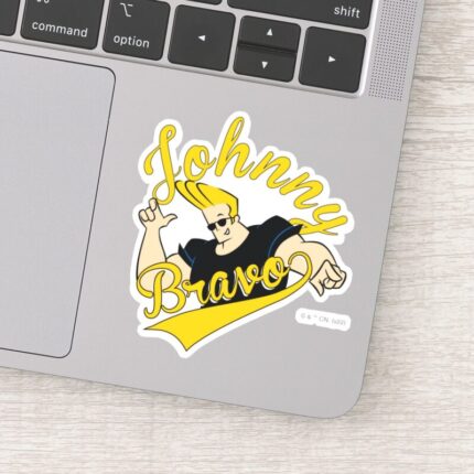 Johnny Bravo Athletic Graphic Sticker