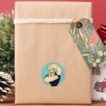 Johnny Bravo Picture Frame Pose Classic Round Sticker