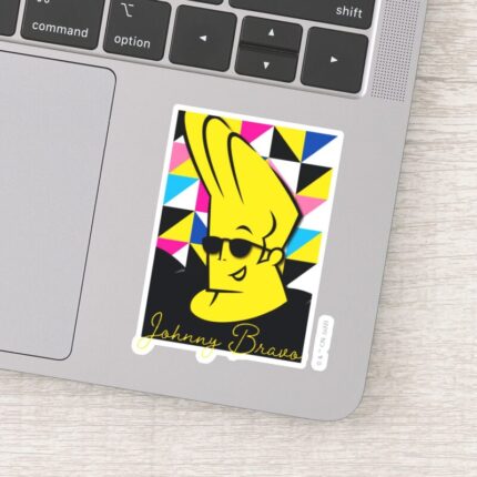Johnny Bravo Pop Art Graphic Sticker