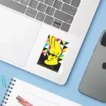 Johnny Bravo Pop Art Graphic Sticker