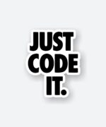 Just Code It Sticker