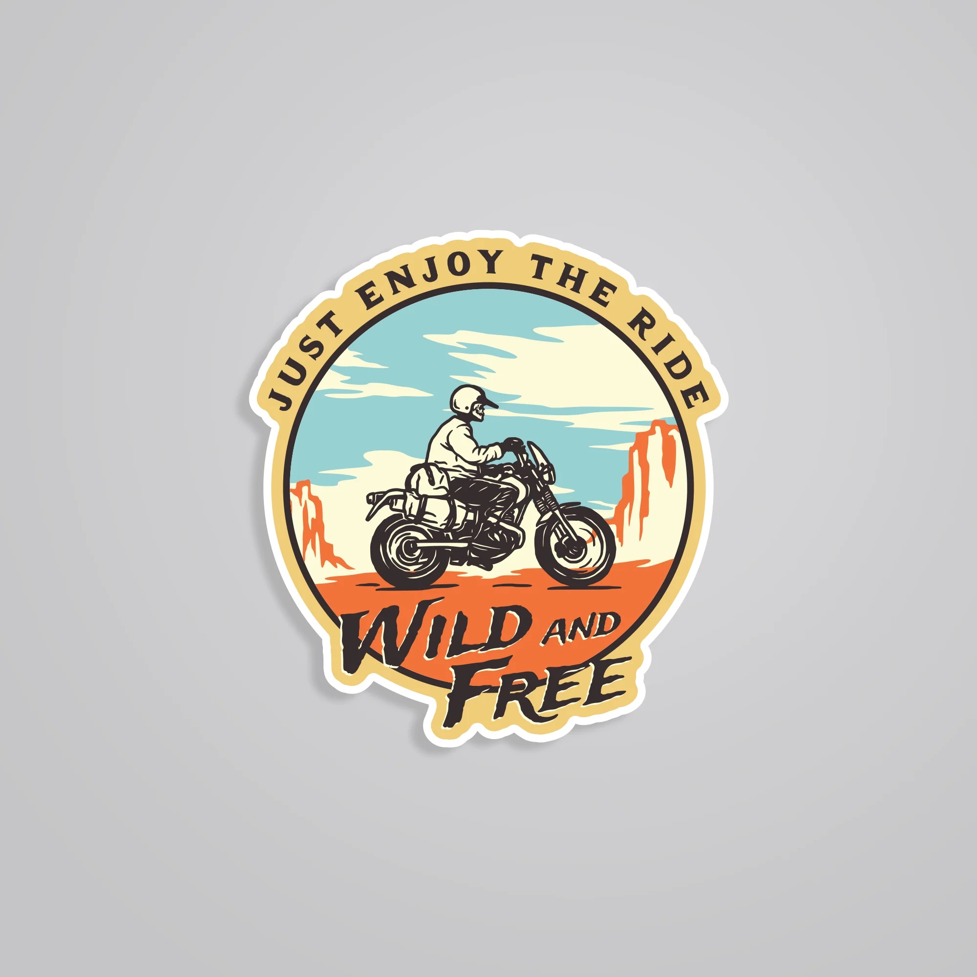 Just Enjoy The Ride Travels Stickers