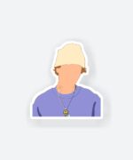 Justin Beiber Faceless Sticker