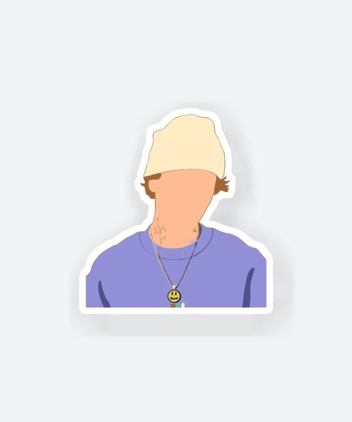 Justin Beiber Faceless Sticker