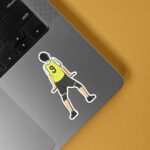 Kageyama Number 9 Yellow Jersey Anime Stickers