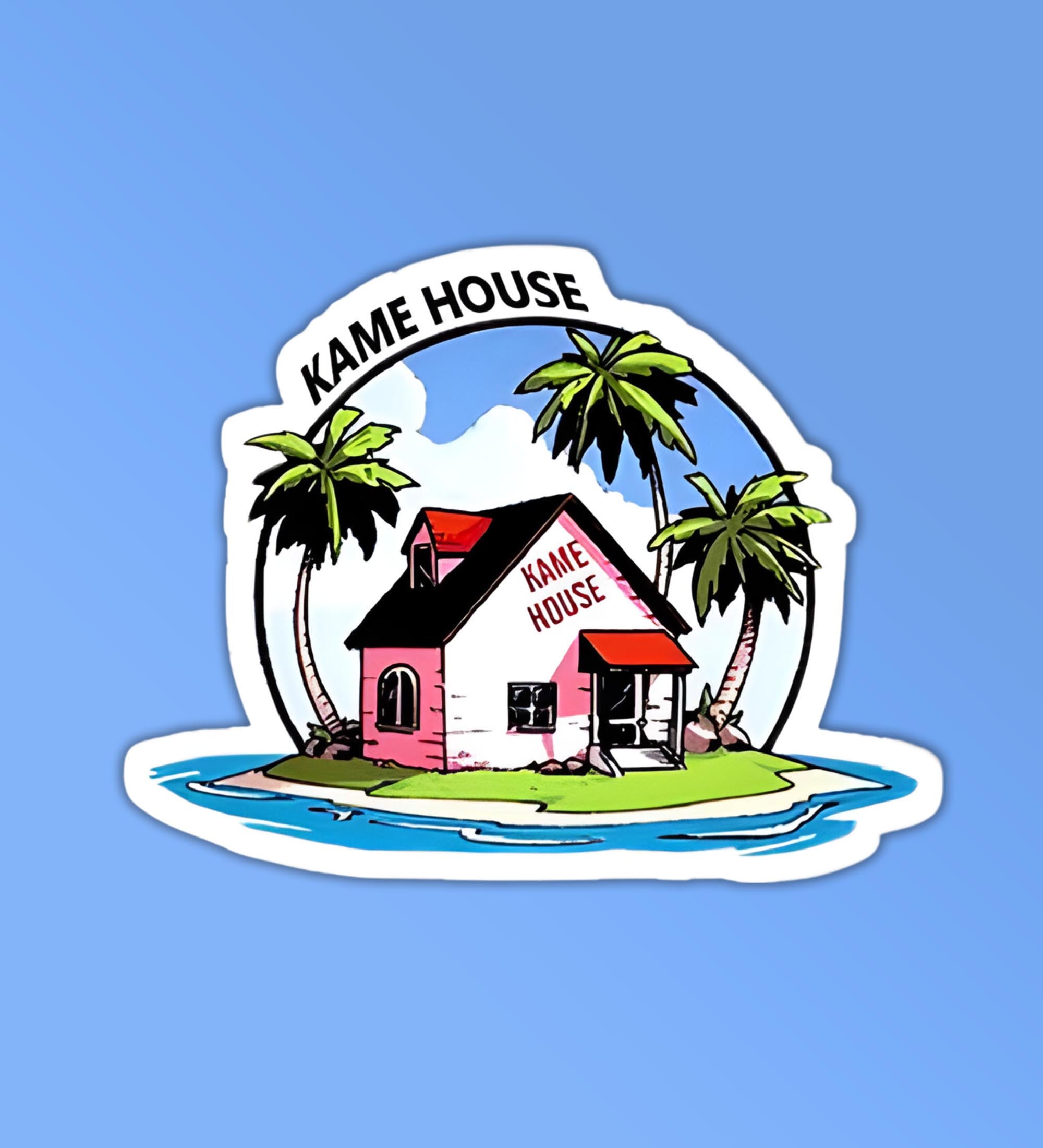 Kame House Laptop Mobile Stickers