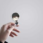 Kankei Ken Waiter Chibi Anime Stickers