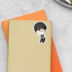 Kankei Ken Waiter Chibi Anime Stickers
